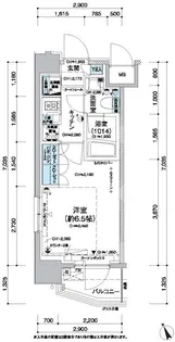レジディア蒲田V【5階】の間取り