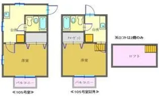 シーパレス本庄C【2階】の間取り