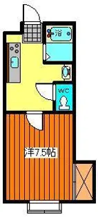 メイプル四番館【2階】の間取り