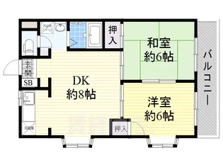 ウエストヒル緑地【1階】の間取り