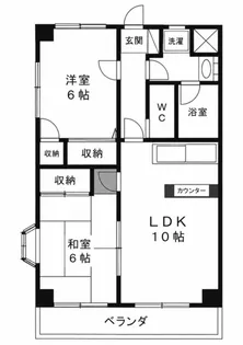 エスパスハマノ【5階】の間取り