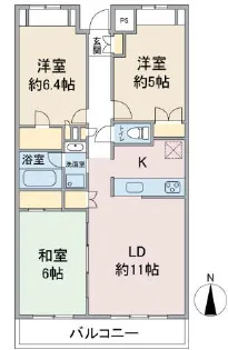 アトラスシアンズ東戸塚【4階】の間取り