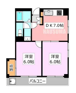 第2ルナマンション【6階】の間取り