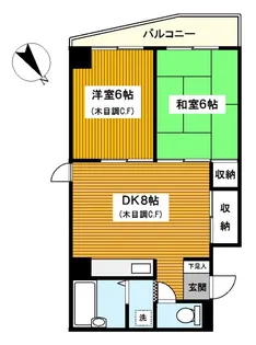 木曽屋第3ビル【4階】の間取り