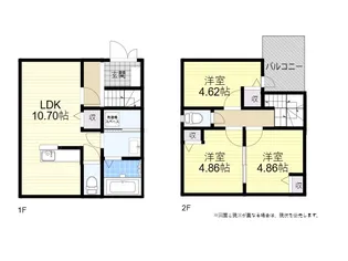 レガーロ高城【1階】の間取り