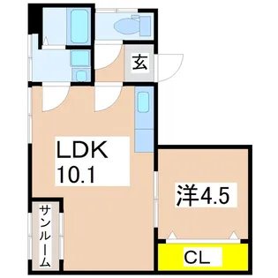 H&I BLD 国分寺【2階】の間取り