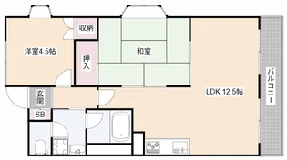 パークハイツミシマVOLII【4階】の間取り
