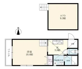 ビオス高木瀬東【2階】の間取り
