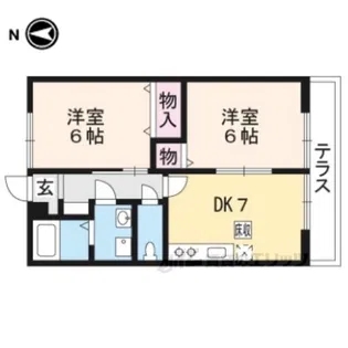 マウン・シャルマン【1階】の間取り