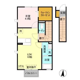 ベルフィーユ【2階】の間取り