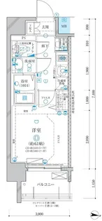 ディアレイシャス名古屋大須通南【2階】の間取り