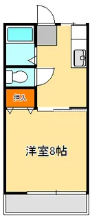 ヴィラさつき【2階】の間取り