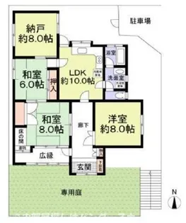 大阪府枚方市津田元町1【一戸建】の間取り