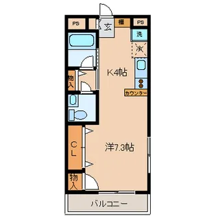 ルナシータ東大宮【3階】の間取り