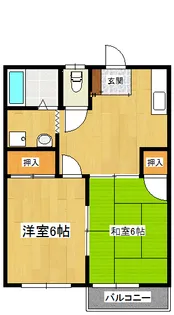 栃木県宇都宮市駒生町【アパート】の間取り