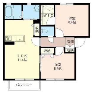 メゾン清里二番館C【1階】の間取り