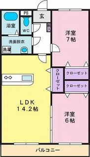 ルクソールII【3階】の間取り