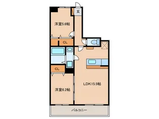 ステラルーチェA棟【2階】の間取り
