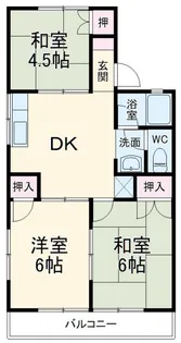 ドミール野田【2階】の間取り