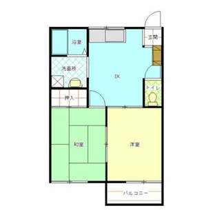 2DKの間取り画像