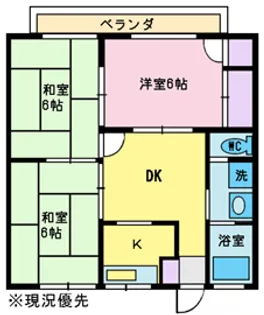 富士ハイツ【2階】の間取り