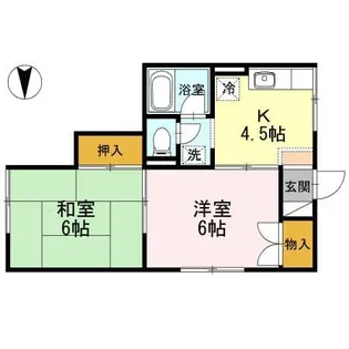 フリーダム【1階】の間取り