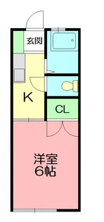 ハイツ伊奈【1階】の間取り