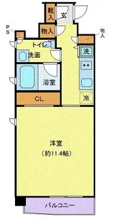 ニューシティアパートメンツ亀戸【3階】の間取り