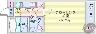 グレイスあおば【1階】の間取り
