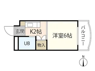 petit pas観音【5階】の間取り