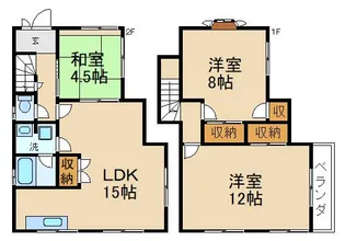 大阪府寝屋川市国松町【一戸建】の間取り