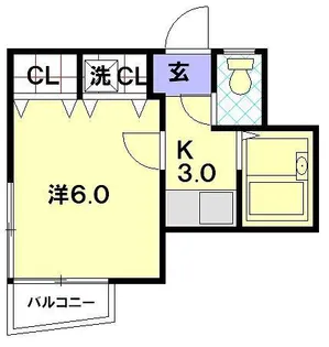 ハイツカワバタ【2階】の間取り