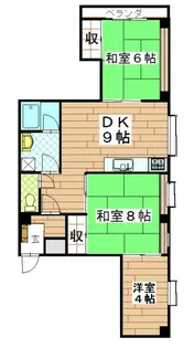 セグウンドセルバンデス【4階】の間取り