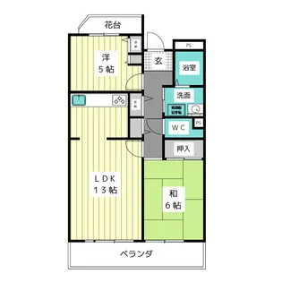 アーバンラフレ星ヶ丘1号棟【3階】の間取り
