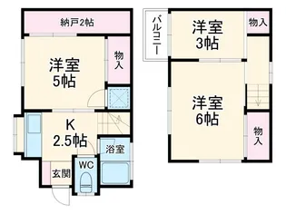 埼玉県桶川市大字倉田【一戸建】の間取り