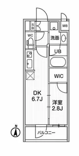 東京都江東区毛利1【マンション】の間取り