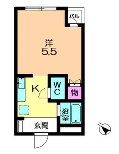 ルミエール1号館【1階】の間取り