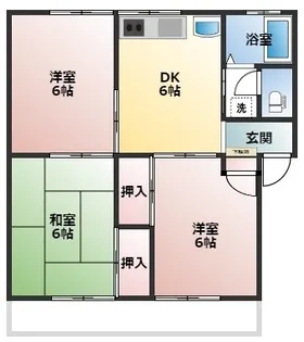ハイツトウマC【2階】の間取り