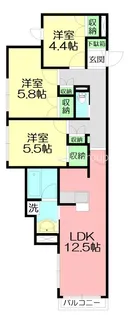 ブラッサム東海岸【2階】の間取り