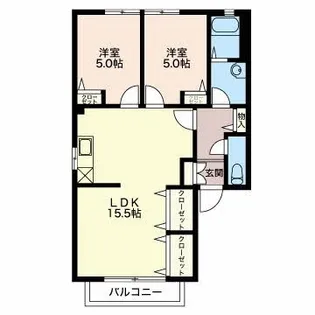 ブエノス ディアス【1階】の間取り
