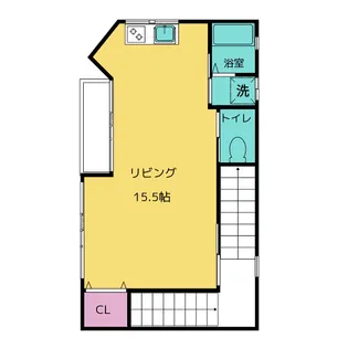 アパルトイサカ【2階】の間取り