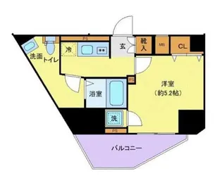 ジェノヴィア渋谷笹塚スカイガーデン【3階】の間取り