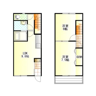 茨城県土浦市神立町【一戸建】の間取り