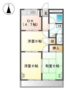 Florence吉野【2階】の間取り