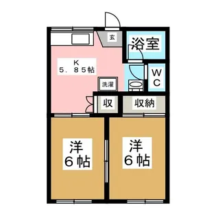 桜ヶ丘ガーデン【2階】の間取り