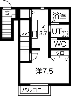 サンクレールA棟【2階】の間取り