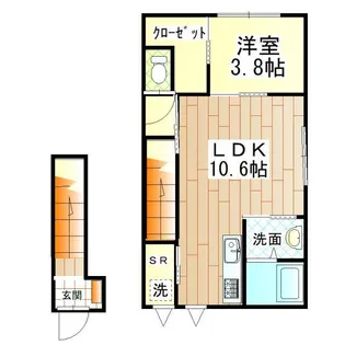 シャノワール【2階】の間取り