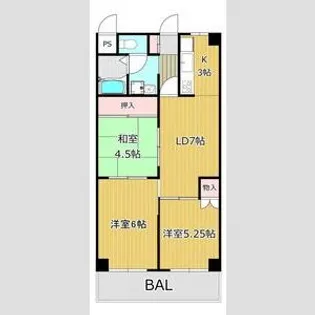 オリエントマンション【1階】の間取り