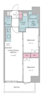 ドゥーエ入谷I【10階】の間取り