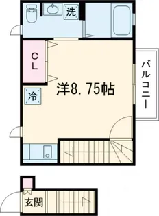 キャトルセゾン【2階】の間取り